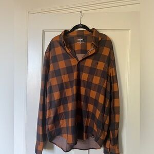 Rhone Dark Caramel/Dark Espresso Buffalo Check Flannel